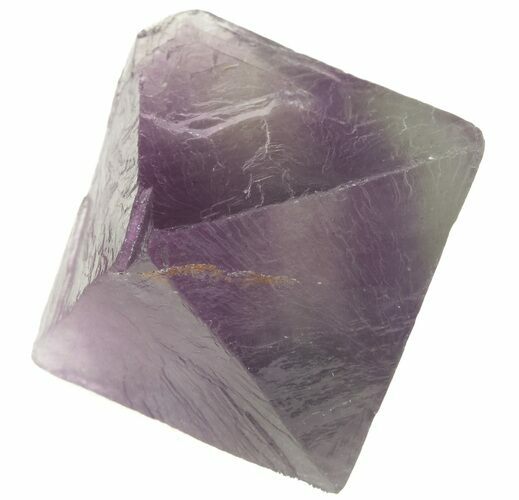 Fluorite Octahedron - Banded Purple/Green #48269